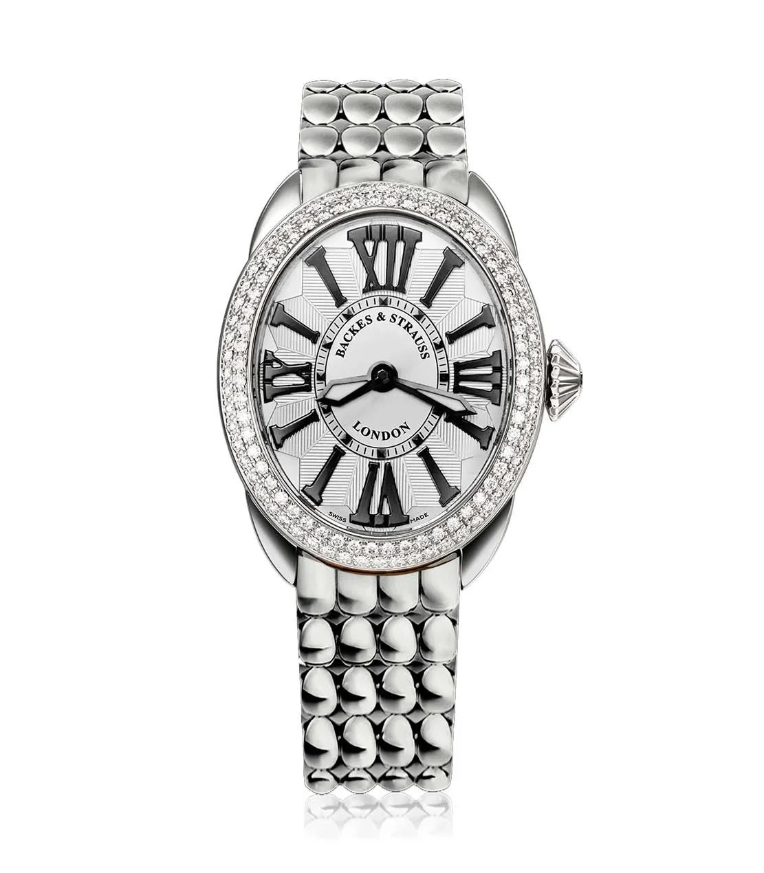Regent 3643 SP Diamond Watch – Elegant Oval with Ideal-Cut